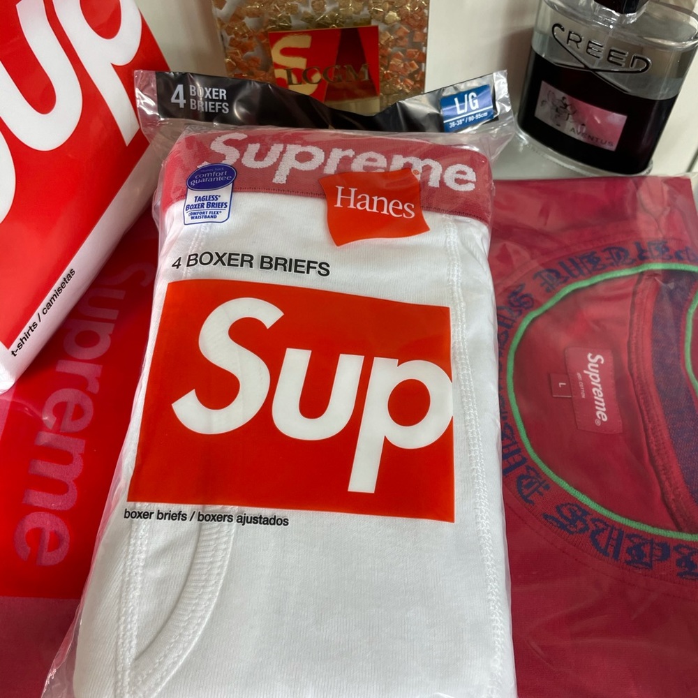 Supreme bóxers brief pack of 4 size large